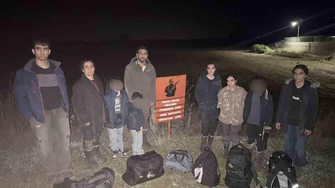 Edirne'de 16 düzensiz kaçak göçmen tespit edildi