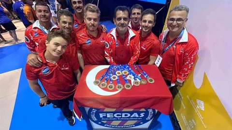 Sualtı Görüntüleme Milli Takımı, dünya şampiyonasında 6 madalya kazandı