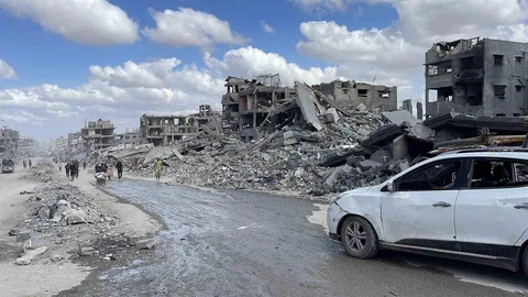 Gazze'de büyük yıkım gözler önünde