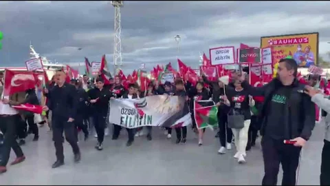 Bursa'da Filistin İçin Yürüyüş