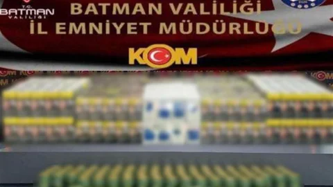 Batman'da minibüste kaçak ürünler bulundu