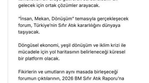 Ankara'da Sıfır Atık Forumu'na hazırlanıyorlar