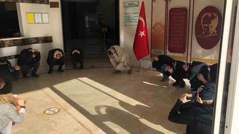 Zonguldak'ta deprem tatbikatı yapıldı