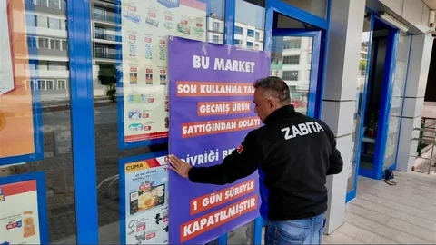 Sivas'ta zincir market kapatıldı