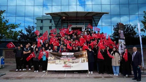 Samsun Canik’te Gençler Çanakkale’ye Uğurlandı