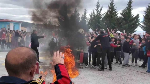 Yozgat'ta afet tatbikatı gerçeği aratmadı