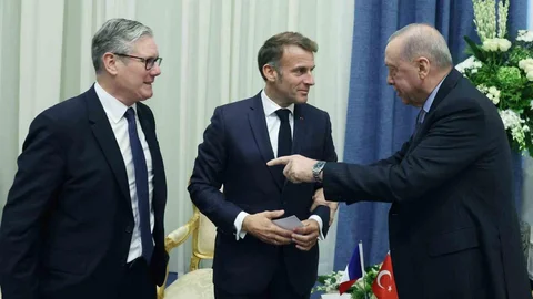 Cumhurbaşkanı Erdoğan, Fransa Cumhurbaşkanı Macron ile buluştu