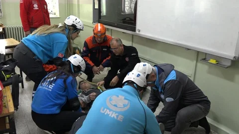 Kırklareli'nde deprem tatbikatı yapıldı