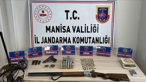 Manisa'da tarihi eser operasyonu