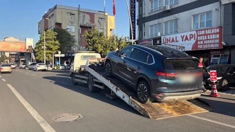 Kayseri'de drift yapan sürücüye idari para cezası ve ehliyet cezası verildi