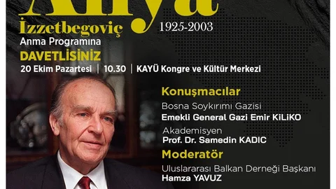 Kayseri'de Aliya İzzetbegoviç'e Anma Etkinliği