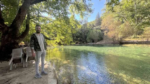 Antalya'da Üzümdere Irmağı yeniden suyla doldu