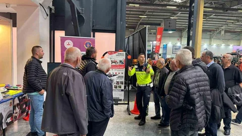 Bursa'da Tarım Fuarında Trafik Eğitimi