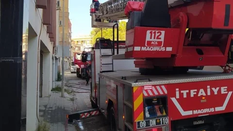 Aydın'da tuvalette mahsur kalan kişi kurtarıldı