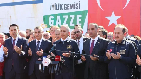 17. "İyilik Gemisi" Gazze’ye Yardım İçin Mersin’den Yola Çıktı