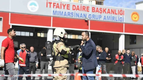 Kayseri'de lityum iyon batarya yangın tatbikatı yapıldı