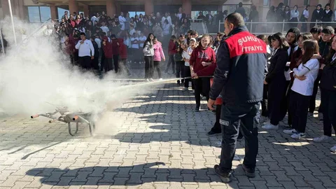 Afyonkarahisar'da yangın tatbikatı