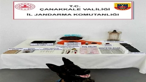 Çanakkale'de uyuşturucu operasyonunda 3 kişi tutuklandı
