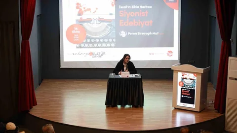 Sakarya'da Yazar Mut, "Zulüm artık gizlenemiyor" dedi.