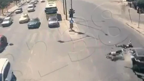 Gaziantep'te feci motosiklet kazaları kamerada