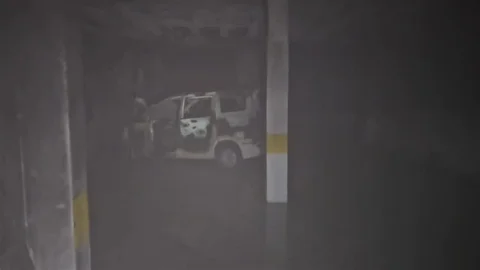 Çerkezköy’de otopark yangını: Bina tahliye edildi