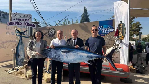 Denizli'de dev orkinos ikramı yapıldı