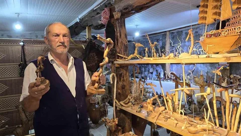 Yozgat'ta Ağaç Sanatçısı Raşit Öztürk