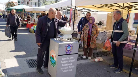 Samsun'da semt pazarlarında tartı uygulaması hayata geçti