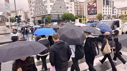 Samsun'da yağmur etkili oldu