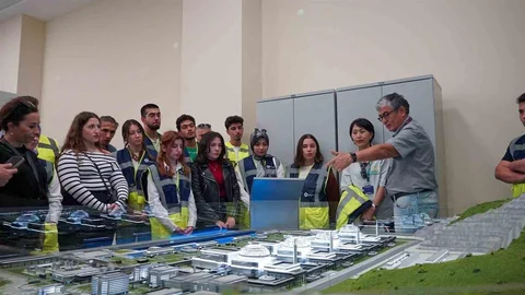 Mersin'de Akkuyu Nükleer Santrali'ni incelediler