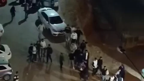 Adıyaman'da kargaşa dolu anlar kameraya yansıdı