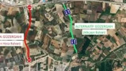 Bursa'da Su Projesi Nedeniyle Trafik Düzenlemesi