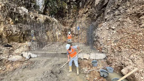 Hassa'da Kaptaj İnşaatı Başladı