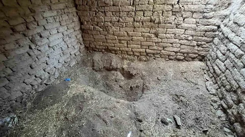 Eskişehir'de cesedin gömüldüğü yer görüntülendi