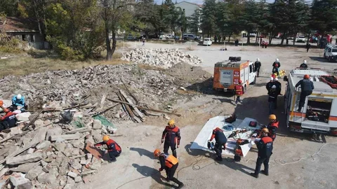 Çorum'da Yangın Tatbikatı