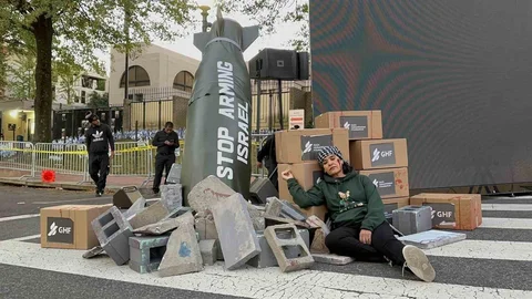 ABD'de Filistin'e yönelik dayanışma eylemi gerçekleşti