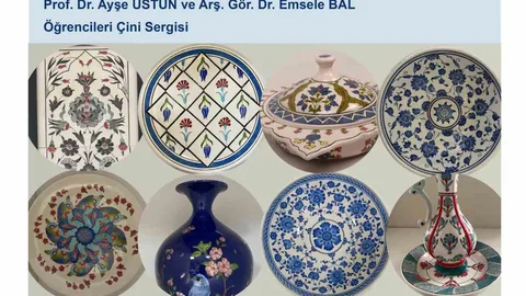 Sakarya'da çini sanatının sergisi sanatseverlerle buluşuyor