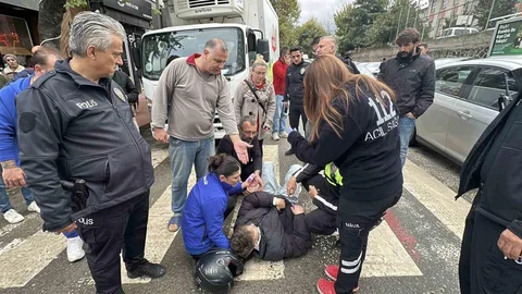 Samsun'da motosiklet kazası