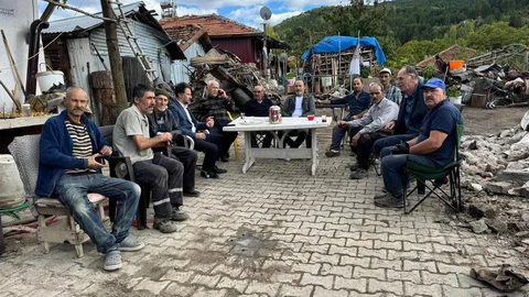 Kütahya'da yangın mağdurlarına destek ziyareti gerçekleştirildi