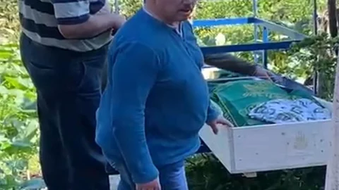 Giresun'da cenaze teleferikle mezarlığa taşındı