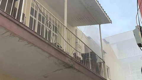 Serik'te yangında muhabbet kuşu kurtarıldı