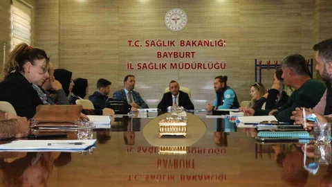 Bayburt'ta afet sağlık grubu tatbikatı için bilgilendirme yapıldı