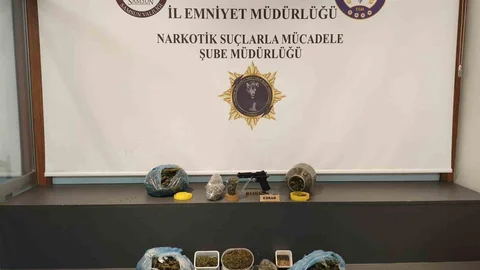 Samsun'da uyuşturucu ve silah operasyonu