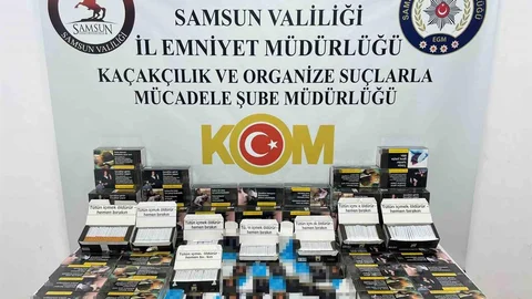 Samsun'da uyuşturucu ve kaçak ürünlere yönelik operasyon