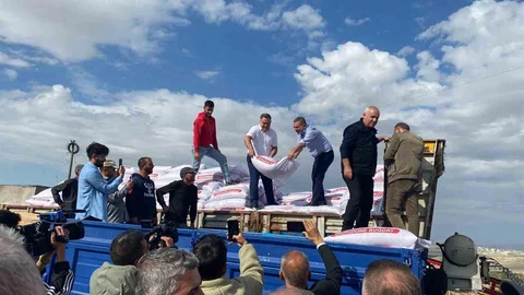 Sincan'da tohum yardımı