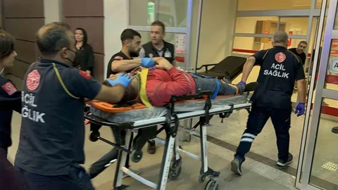 Adıyaman'da otomobil takla attı
