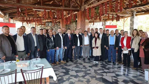 Aydın'da Kaymakam Gündoğdu muhtarlarla kahvaltıda buluştu
