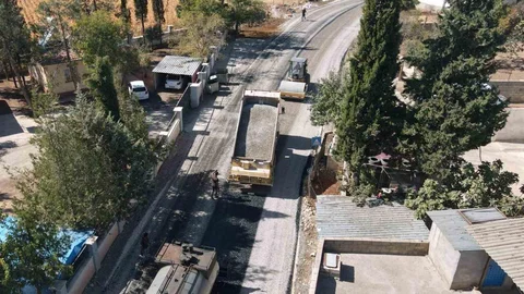 Araban’da 12 kilometrelik kırsal mahalle grup yolunda asfalt çalışmaları tamamlandı