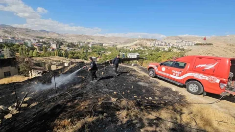 Malatya'da ot yangını