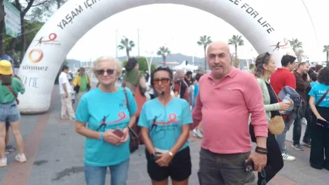 Fethiye’de kanser hastaları için koşu etkinliği yapıldı